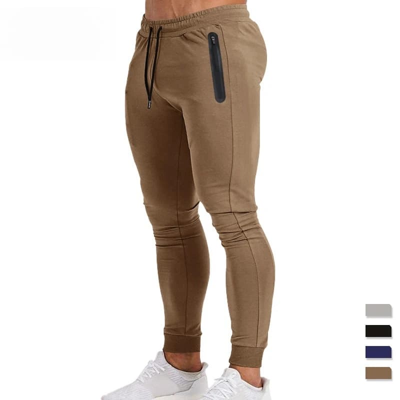 Spring Summer Men’s Casual Sports Trousers 2025 New Slim Fit Fitness Pants Cotton Muscle Running Jogging Workout Y2K Clothing